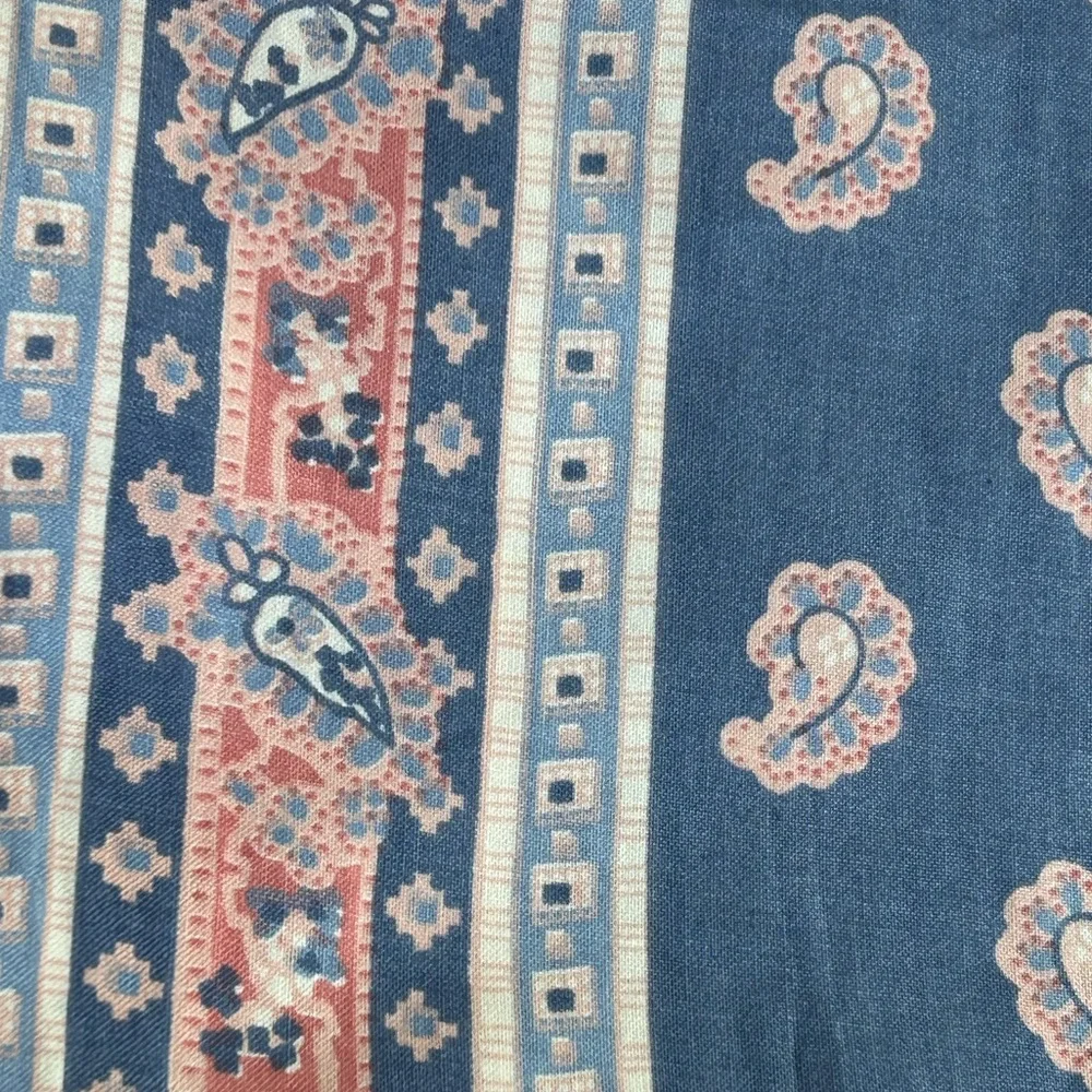 Cohama Riverdale Fabric Richard Felber Design Scotch Guard Blue Paisley 106 X 54